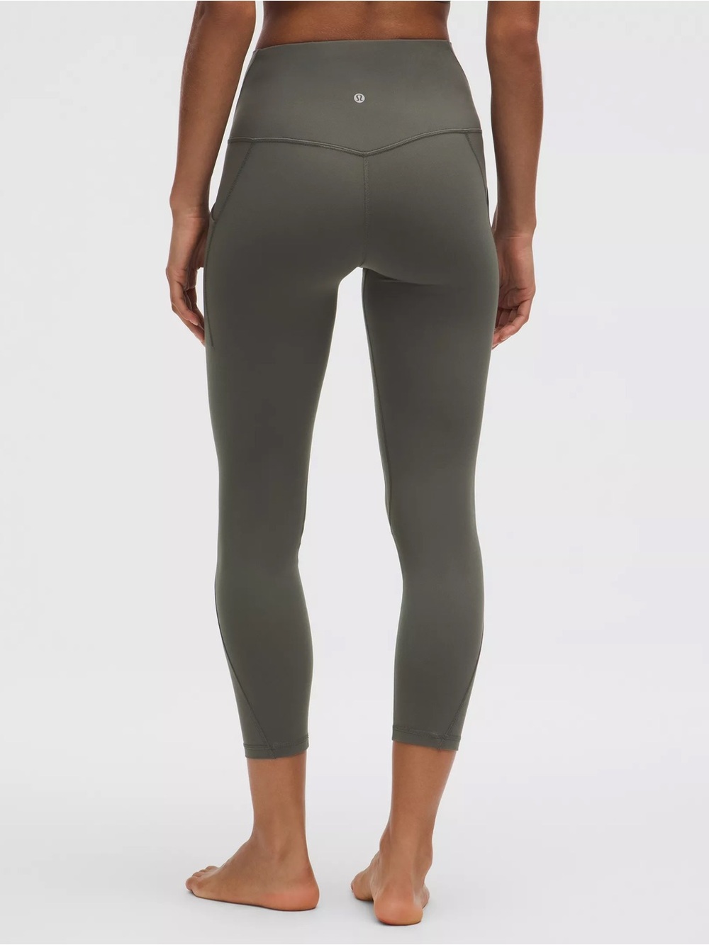 lululemon align crops in olive green - Picture 3 of 7